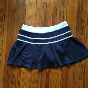 Fila Tennis Skirt, Dark Gray and White, Size M